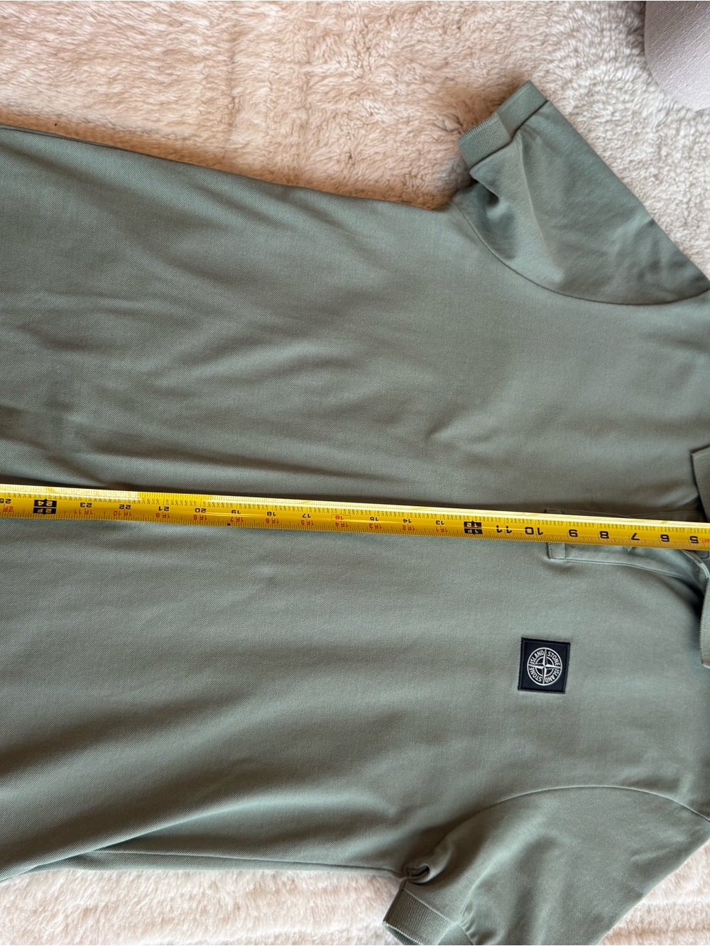Stone Island Military Olive Polo Shirt - Picture 7 of 12